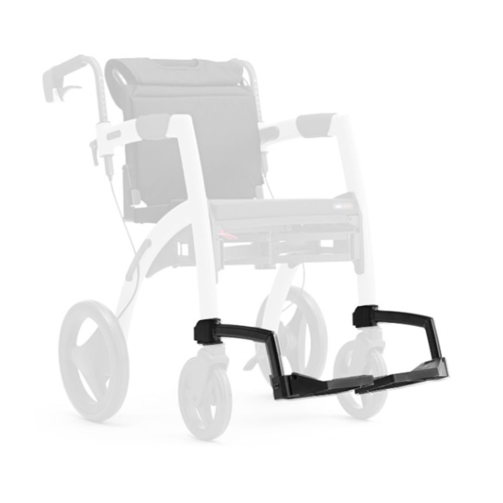 Voetsteunen voor rolstoel (uitleenmateriaal Zorgbaar)