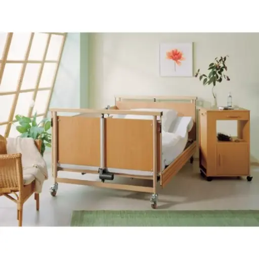 Mighty bed Allura + zorgmatras + zijsponden (uitleenmateriaal Zorgbaar)