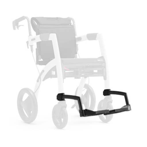 Voetsteunen voor rolstoel (uitleenmateriaal Zorgbaar)