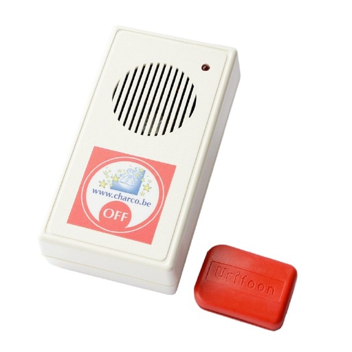 Plaswekker (draadloos urinealarm) (uitleenmateriaal Goed)